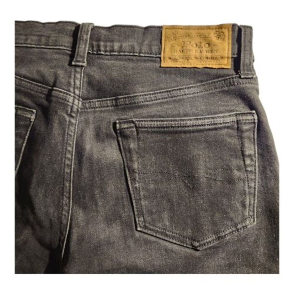 Ralph Lauren Black Denim Jeans Classic Straight Leg Casual Everyday Wear - Picture 3 of 6